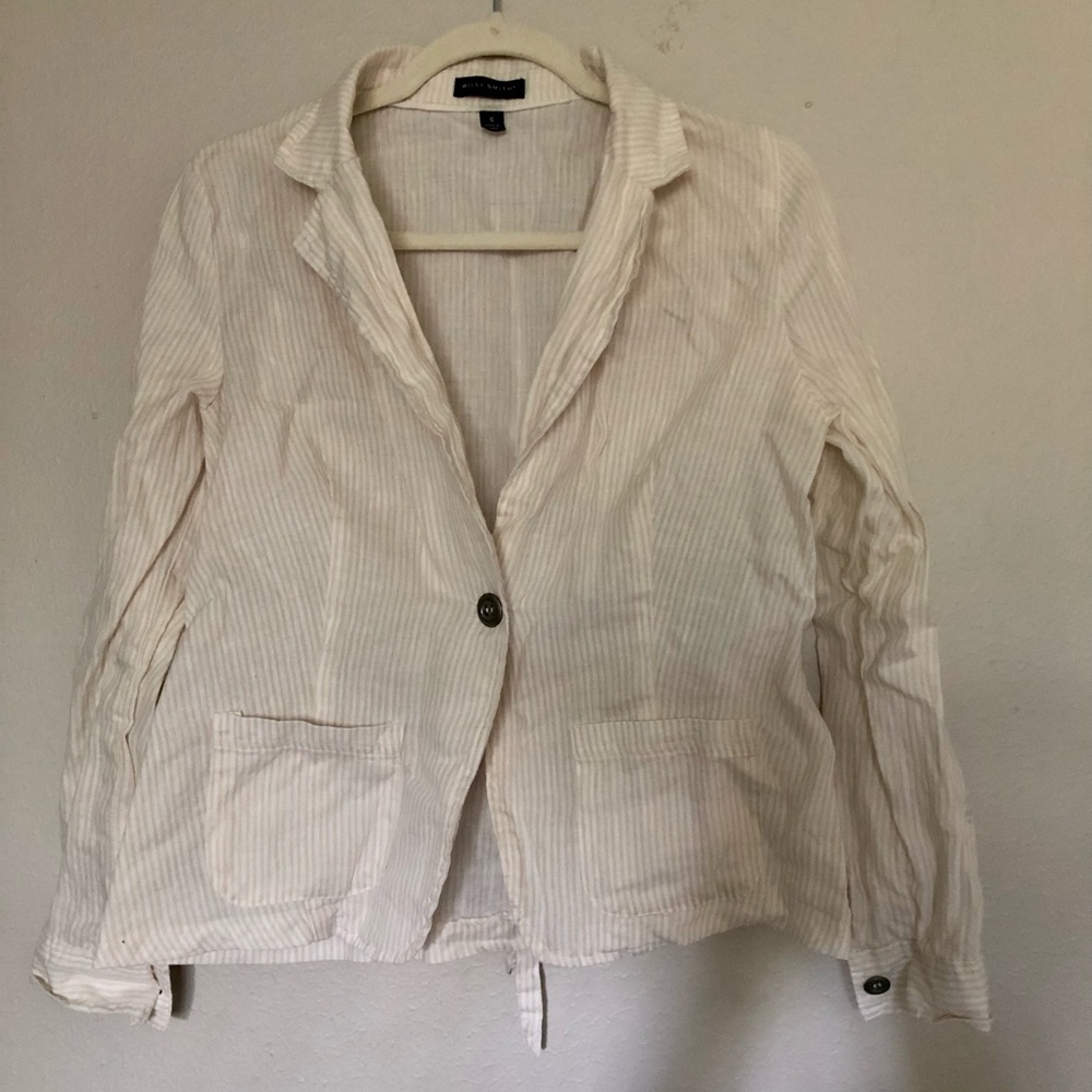Willi Smith Light Striped Blazer